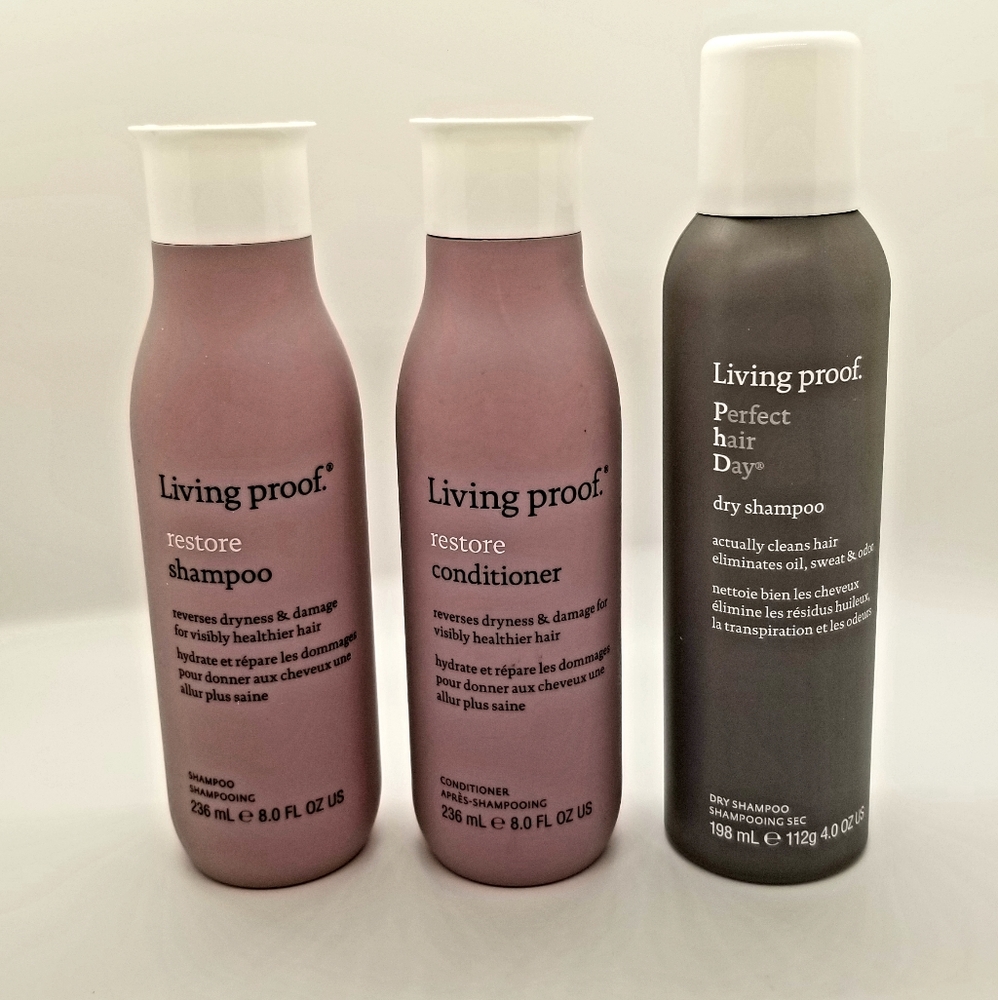 Living Proof Restore Shampoo Conditioner 5.5 LARGE Dry Shampoo PHD